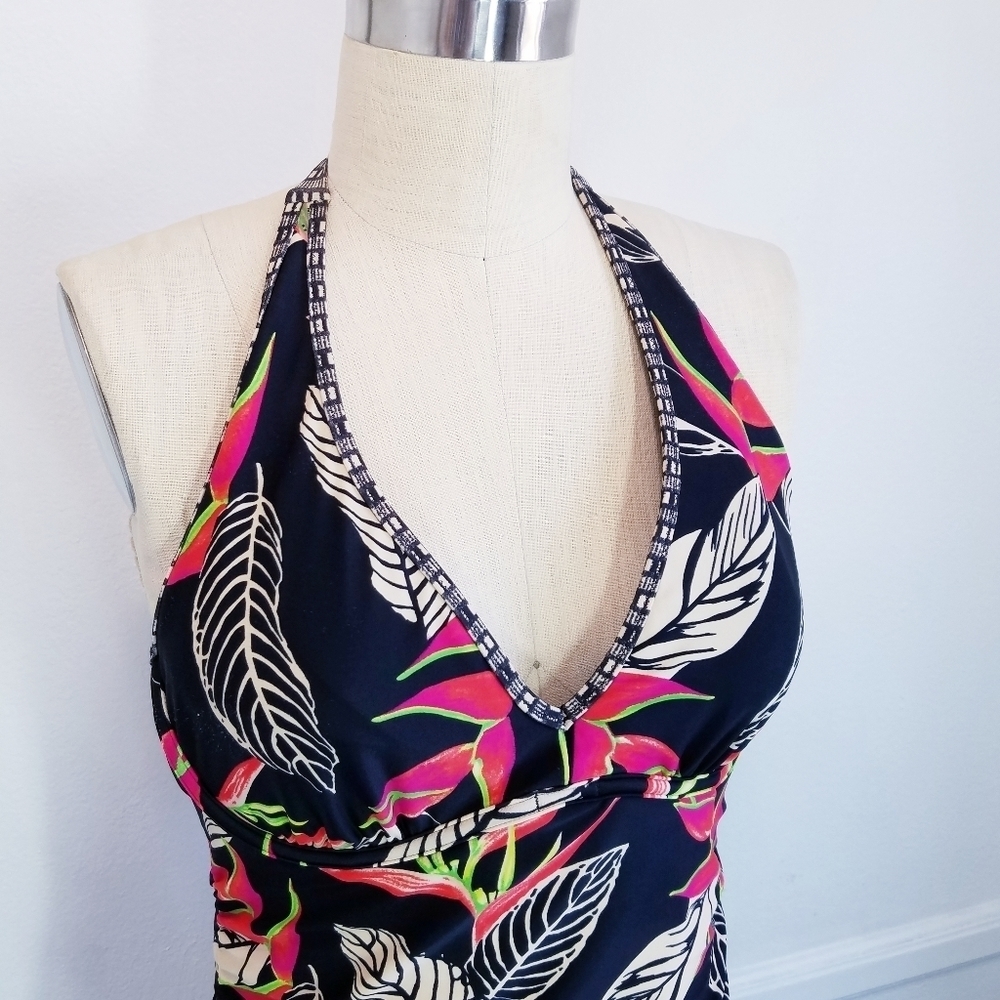 🌸 Athleta | Print Tankini  Swim Halter Top‎ - Picture 8 of 15